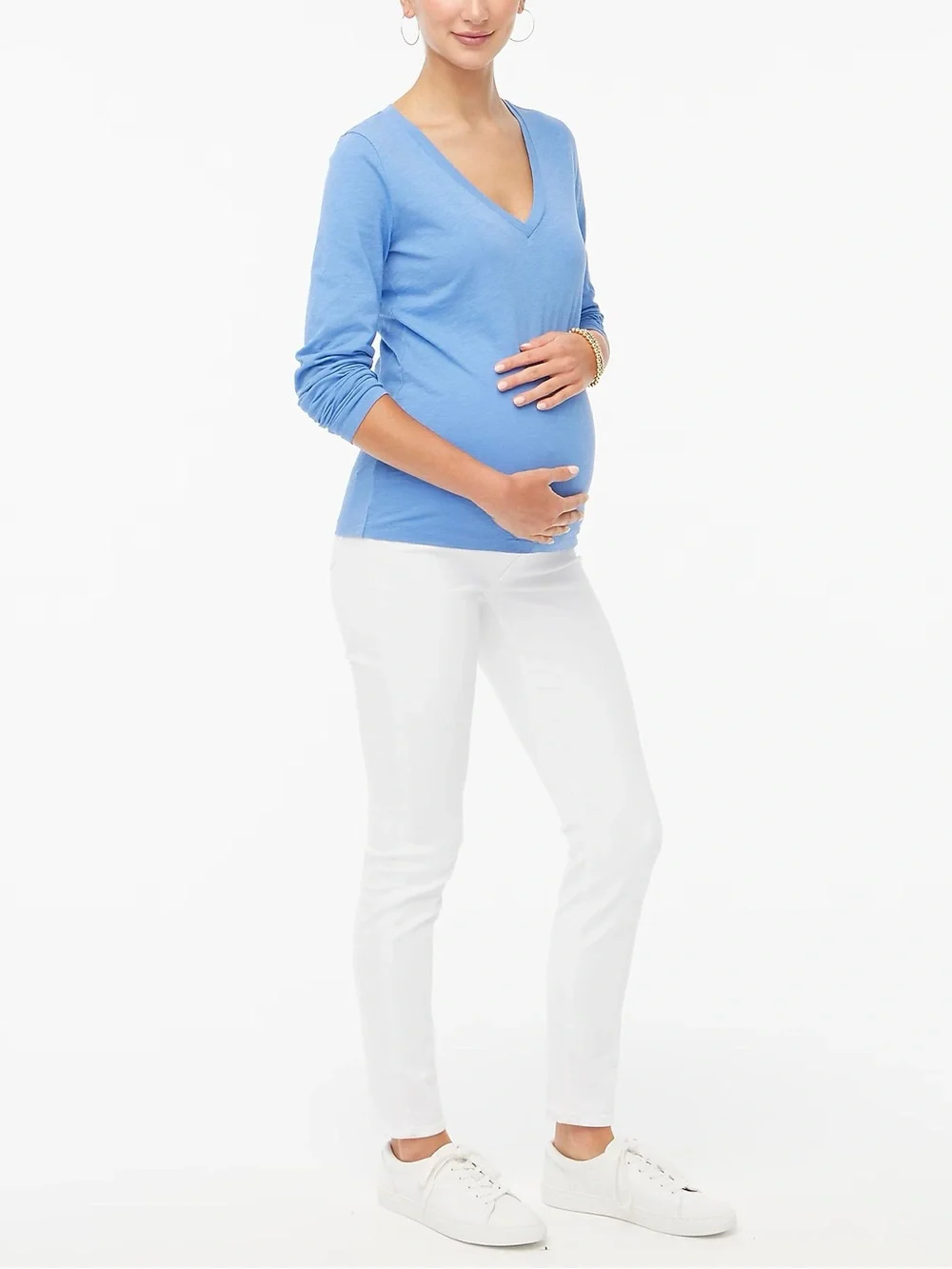 NWT J Crew White maternity jean in signature stretch - 27